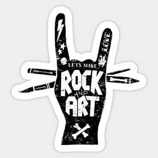 Rock and Art Sticker